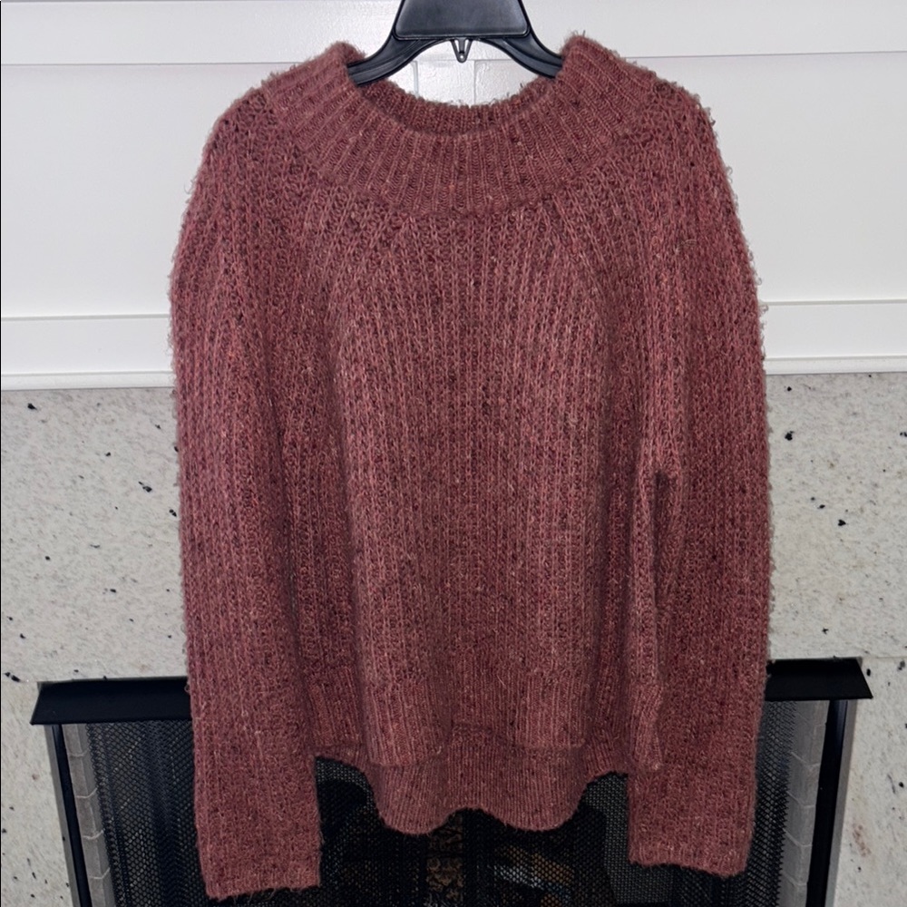 Cozy Knit Sweater in Rosewood